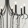 ALOADECOR 32'' 8-Light Modern Black Mid-Century Modern Candelabra Crystal Candle Chandelier For Living Room Dining Room - 4 of 4