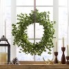 Artificial Greenery Wreath for Wedding Christmas Wreath with Eucalyptus Berries Flowers, Indoor Outdoor Wreaths for Wedding Table Party Home Decor - 2 of 4