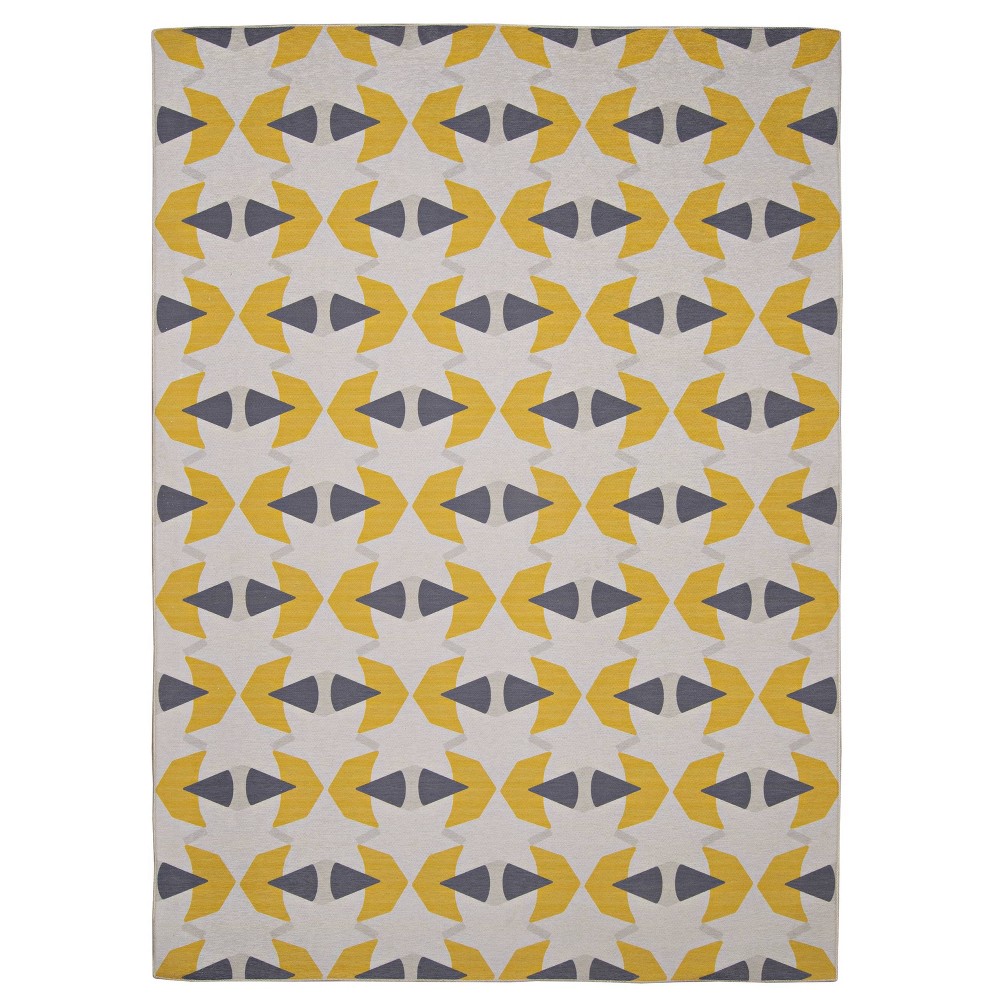  Havers Washable Outdoor Rug Ivory/Yellow