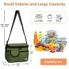 Tirrinia Adults Kids Insulated Leakproof Lunch Bag With Pocket, Reusable Lunch Bento Box, Small Lunch Cooler Tote Bag, Back-To-School Essential - 4 of 4