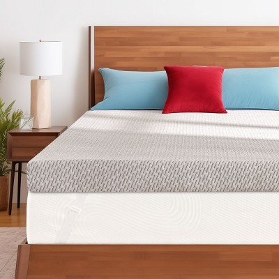 Subrtex 4" Gel Memory Foam Mattress Topper with Soft Removable Cover