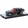 1969 Ford Mustang NHRA Funny Car Black Metallic with Red Stripes and Graphics Limited Ed 1/64 Diecast Model car by M2 Machines - 2 of 3