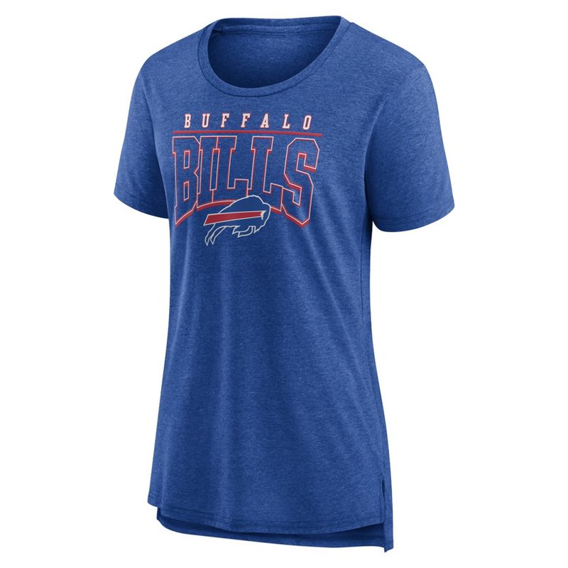 NFL Buffalo Bills Women&#39;s Champ Caliber Heather Short Sleeve Scoop Neck Triblend T-Shirt, 2 of 4