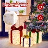 Angel Sar Christmas Gift Box Decor, 3-Piece Stackable Decorative Box Set, Waterproof Outdoor Indoor Display - 4 of 4