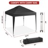 10x10FT Pop Up Canopy Tent,Height Adjustable Sun Shade Shelter with Top Vent,Portable Instant Canopy with Wheeled Carry Bag for Patio,Garden - 3 of 4