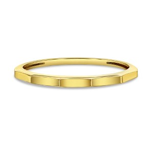 Structured Band 14k Gold Ring - In Season Jewelry - 1 of 3