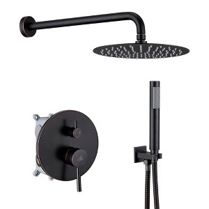 CASAINC 1-Spray Patterns 10 in. Wall Mount Dual Shower Heads - 1 of 3