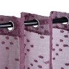 Floral Sheer Grommet Curtain Panel Set by Blue Nile Mills - 3 of 4