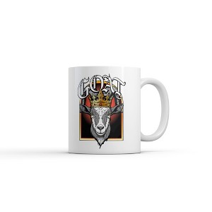 Crazy Dog Goat King Mug Funny Sarcastic Graphic Coffee Cup-11oz - 1 of 4