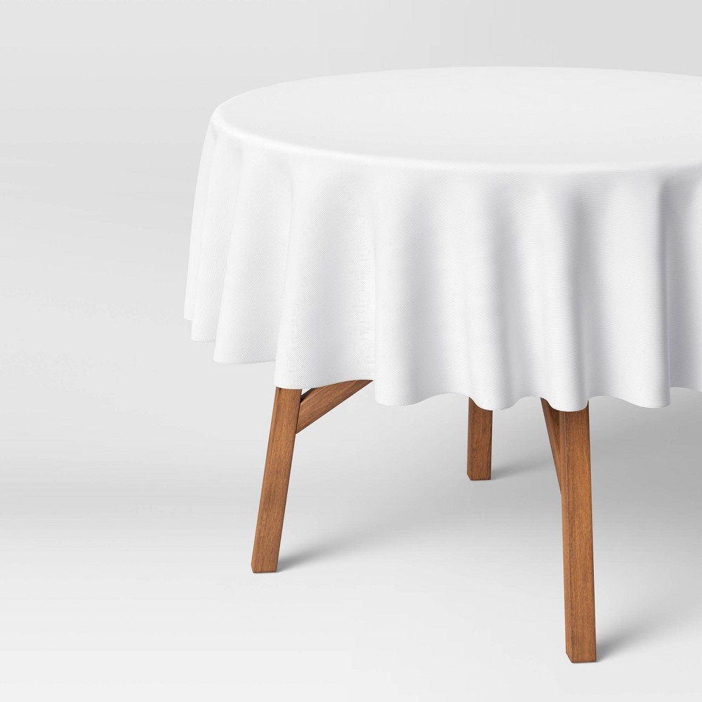 70" Solid Tablecloth White - Threshold