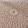 Anouk Knitted Cotton Pouf - Christopher Knight Home - 3 of 4
