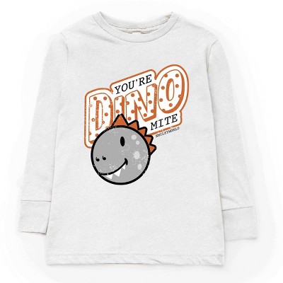 The Juniper Shop SmileyWorld You're Dino-Mite Youth Long Sleeve Tee