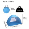 Naysaye Camping Tents 1 Person Tent with Silver Coated Fabric and Fiberglass Rods Portable for Outdoor Activities, Blue - 3 of 4