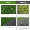Artificial Grass Turf Fake Grass Rug for Patio, Outdoor Garden, Balcony, Dog Mat, Faux Grass with Drainage Holes - 4 of 4