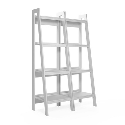 target white ladder bookshelf