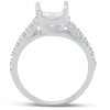 Pompeii3 Diamond Semi Mount 14k White Gold Engagement Setting - 2 of 4
