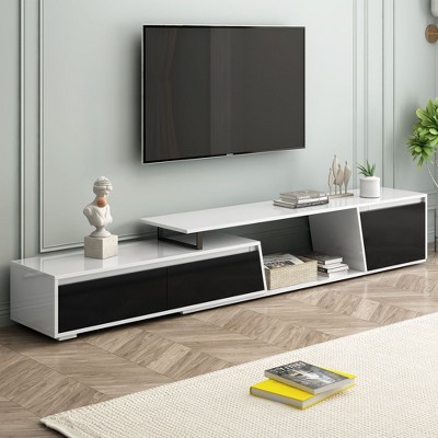 Kumasinova 70" Chic TV Console with 2 Drawers&1 Cabinet for TV up to 100",Stylish MDF Material Entertainment Center TV Stand for Living Room