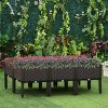 SEVOBAL Planters 6 Piece Raised Garden Bed, Self-Watering Holes for Outdoor Flowers, Vegetables, and Herbs, Brown, 47.25"*31.5"*17.25" - 2 of 4