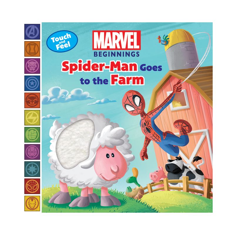 Marvel Beginnings: Spider Man Goes to the Farm - by  Steve Behling (Board Book), 1 of 2