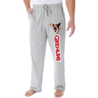 Gremlins Men's Gizmo And Classic Movie Script Logo Loungewear Pajama Pants
