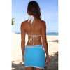 Moda Minx Contrast Cove 'Powder Blue & White' Micro Skirt - 3 of 4