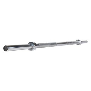 7 Foot Olympic Weight Bar with 2 Inch Grip Chrome Finish 55 lbs Strength Training Bar - 1 of 1
