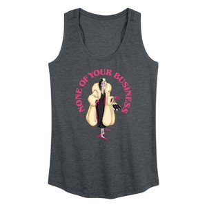 Women's - Disney Villains - None Of Ur Business Graphic Racerback Tank - 1 of 4
