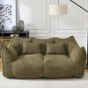NicBex Memory Foam Bean Bag Sofa with Ultra Plush & Tufted, Cozy Chair Single/2 Seat Sofa for Dorm, Apartment or Living Room - 3 of 4