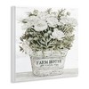 Stupell Industries Farmhouse Planter White Rose Blossoms Wall Plaque Art - 2 of 4