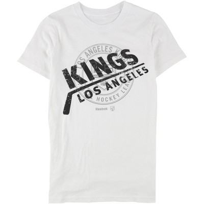 Reebok Girls Stick Winning Team Graphic T-Shirt, White, M