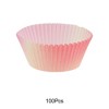 Unique Bargains Disposable Baking Cups Greaseproof Paper 1.97"x1.18" 100 Pcs - 4 of 4