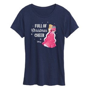 Women's - Disney - Full Of Christmas Cheer Aurora Short Sleeve Graphic T-Shirt - 1 of 4