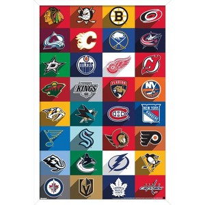 Trends International NHL League - Logos 25 Framed Wall Poster Prints - 1 of 4