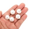 Unique Bargains Plastic Bulk Elegant DIY Crafts Jewelry Making Pearl Pendant 100 Pcs - 3 of 4