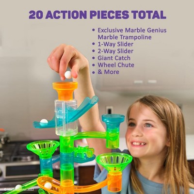Marble Genius 125-Piece Multicolor STEM Engineering Marble Run Set