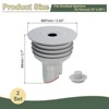 Unique Bargains Silicone Anti-Odor Ring Washing Machine Sealing Drain Stoppers 2 Pcs - 2 of 4