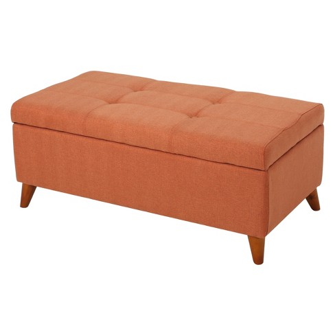 Orange store ottoman target