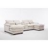 123" Chenille U-Shaped Sectional Sofa with Console, USB & Cup Holders, 6-Seater - 3 of 4