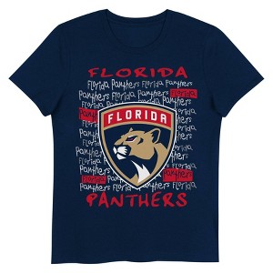 NHL Florida Panthers Girls' Crew Neck T-Shirt - 1 of 1