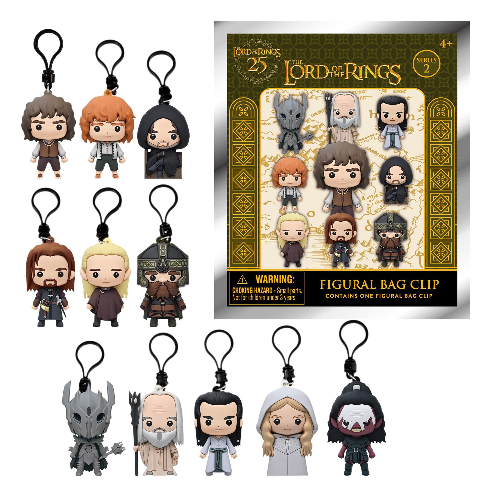 Monogram International Inc. The Lord Of The Rings Series 2 Blind Bag 3D Foam Bag Clip | One Random