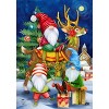 Happy Holiday Gnomes Christmas Garden Flag 18" x 12.5" Briarwood Lane - image 3 of 4