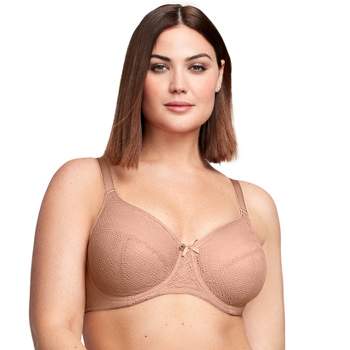 Curvy Couture Women's Plus Size Silky Smooth Micro Unlined Underwire Bra  Desert Dawn 44c : Target