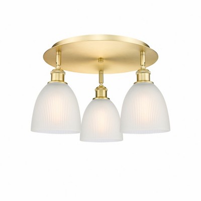 Castile - 3 Light Flush Mount In Industrial Style-9.5 Inches Tall and 17.75 Inches Wide