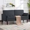 Sapphtopaz 65" Modern Couch Sofa - Loveseat Style with Soft Upholstery & Sturdy Frame, Cozy Seating for Living Room & Family Gatherings - 2 of 3
