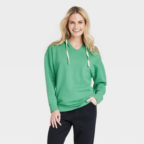 Women's Fleece Pullover Sweatshirt - Universal Thread™ Light Green M :  Target