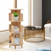 YIYIBYUS 3 Tiers 4-Side Revolving Bookcase Rotating Bookshelf Tower - 2 of 4