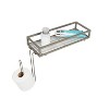 Honey-Can-Do Over-The-Toilet Paper and Storage Tray Silver - 2 of 4
