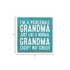 Slickblue Pickleball Grandma Wood Sign – Funny 7x7 Rustic Wall Decor – Way Cooler Than Normal Grandma, 10 Color Options - 3 of 3