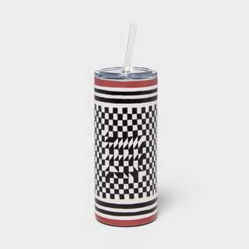 18.5oz Double Wall Stainless Steel Tumbler with Straw Cardinal Red - Gee's Bend x Target