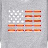 Men's - Instant Message - Hot Dog Flag Graphic Fleece Sweatshirt - 2 of 4